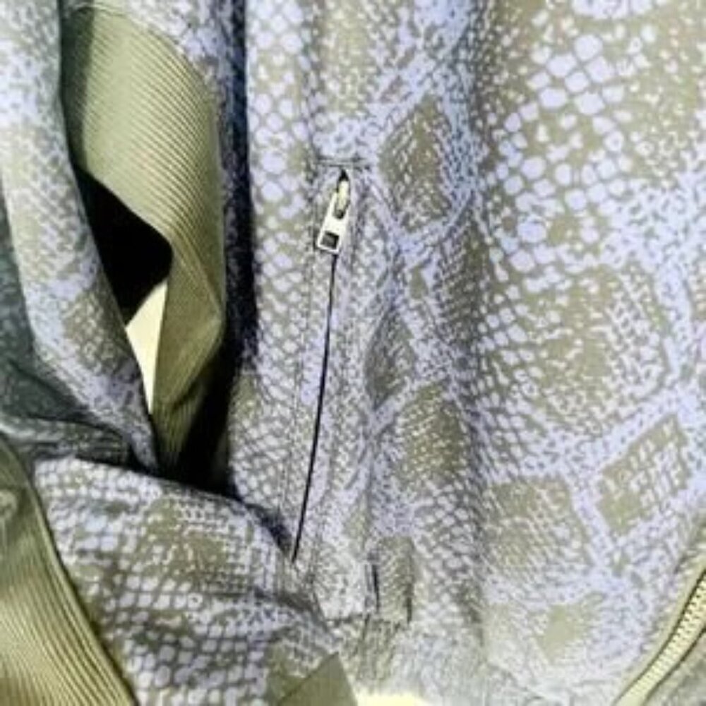 Athleta Bomber Jacket S Brooklyn Python Print Tra… - image 4